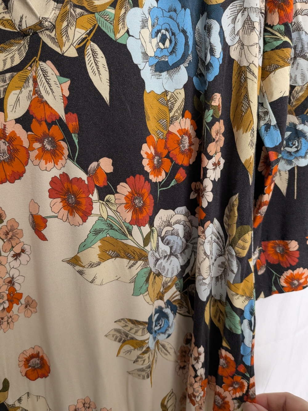 Johnny Was Emma Rose Polo Floral Tunic Dress Size Small - Picture 5 of 6